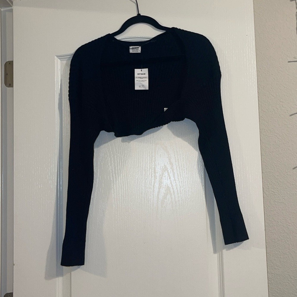 Loose Rib Knit Shrug